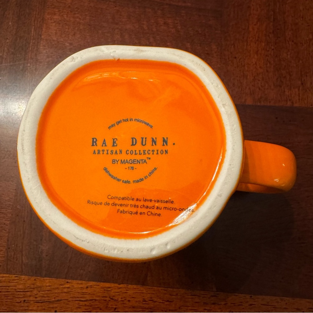 Rae Dunn Jeepers Creepers Fall Halloween Orange Coffee Tea Cup Mug - Picture 4 of 5